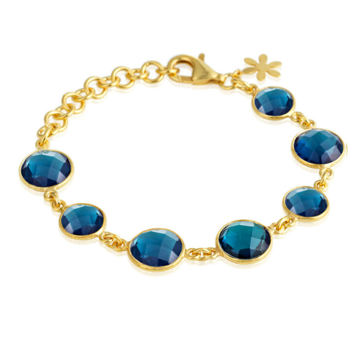 Jewellery gold plated silver bracelet, style number: 1394-2-174