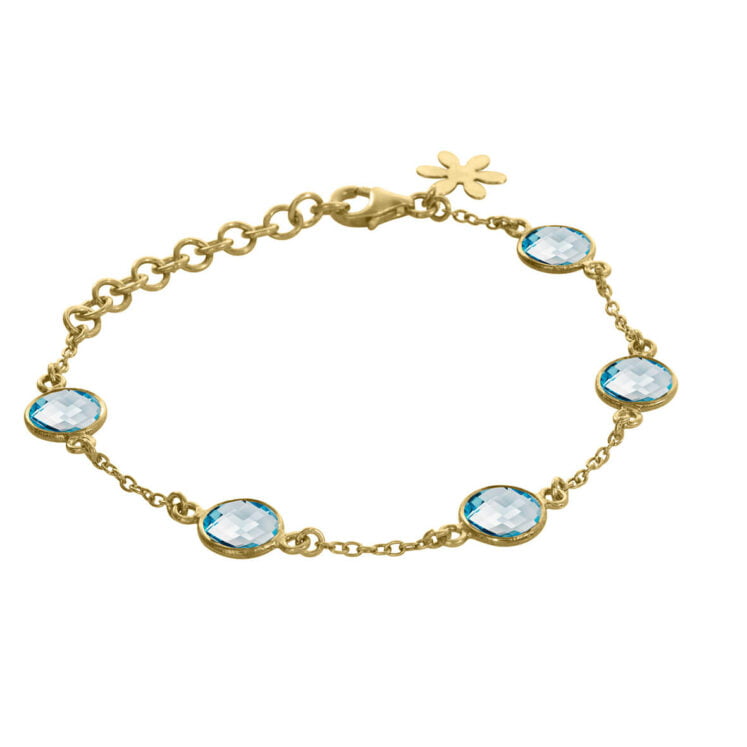 Jewellery gold plated silver bracelet, style number: 975-2-186